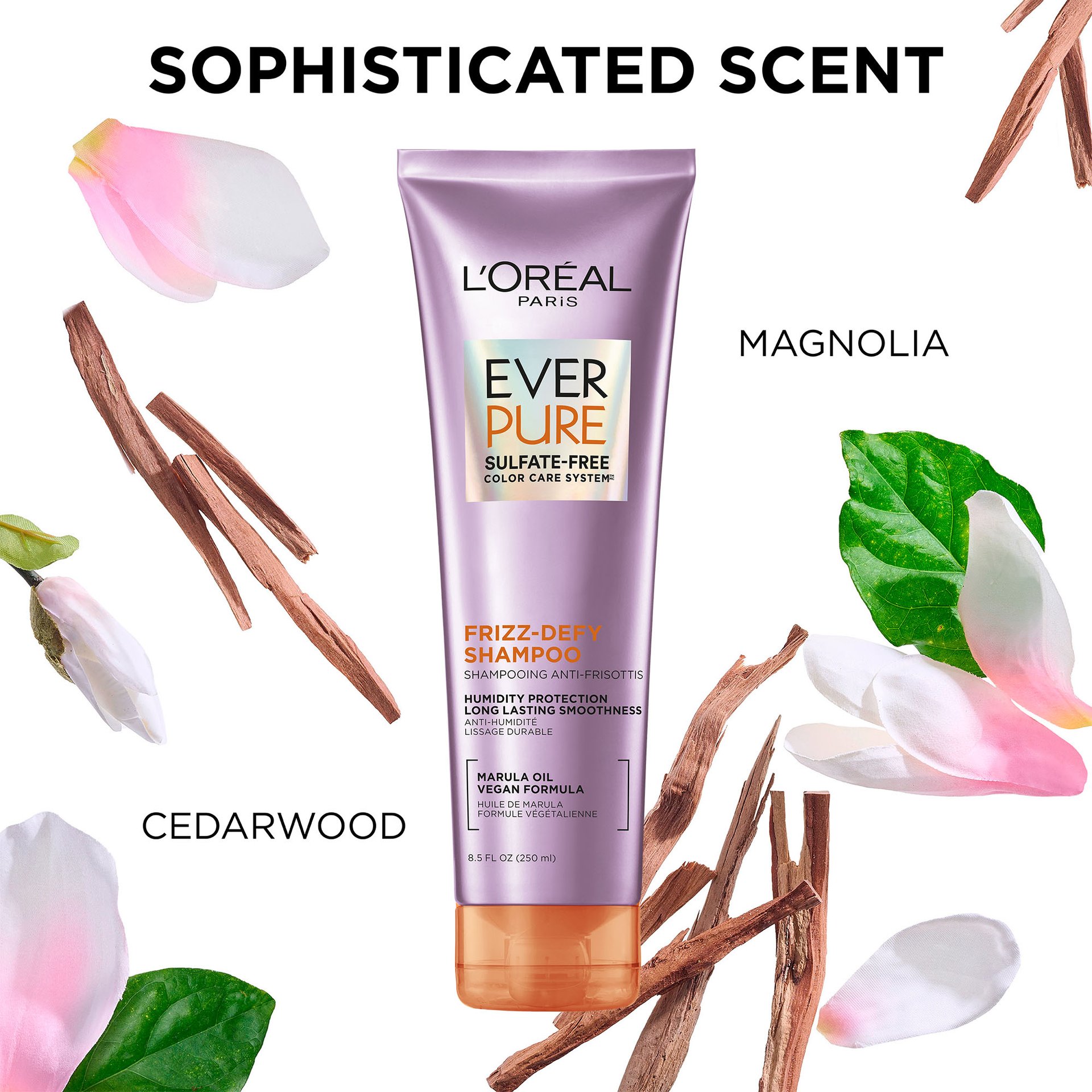 L'Oréal Paris EverPure Sulfate-Free Frizz-Defy Shampoo, Scent and Perfume